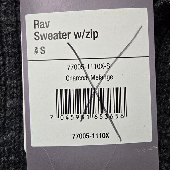 NWT Ulvang Rav Wool Sweater Grey Zip Unisex Size Small - Picture 7 of 11